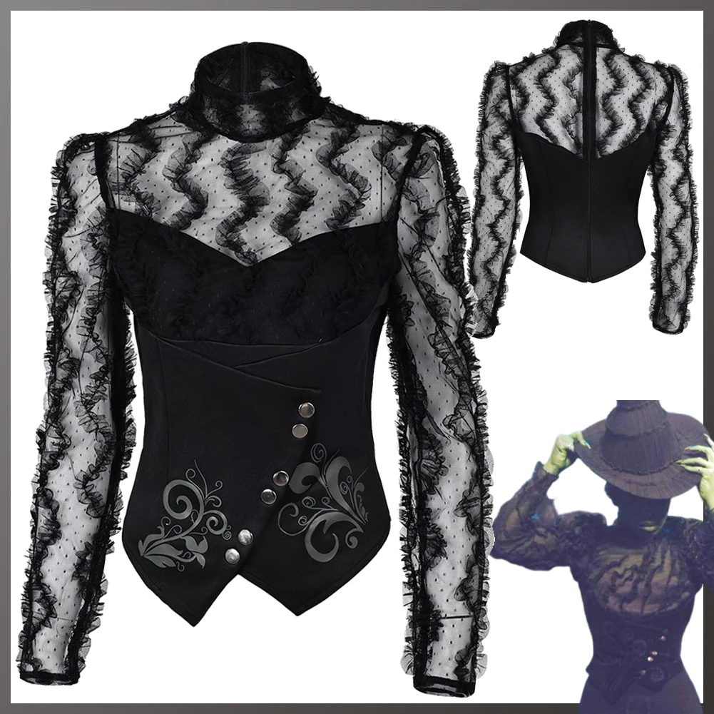 Костюм Wiked из фильма 2024 маскировка ведьмы эльфабы косплей фэнтези сексуальные