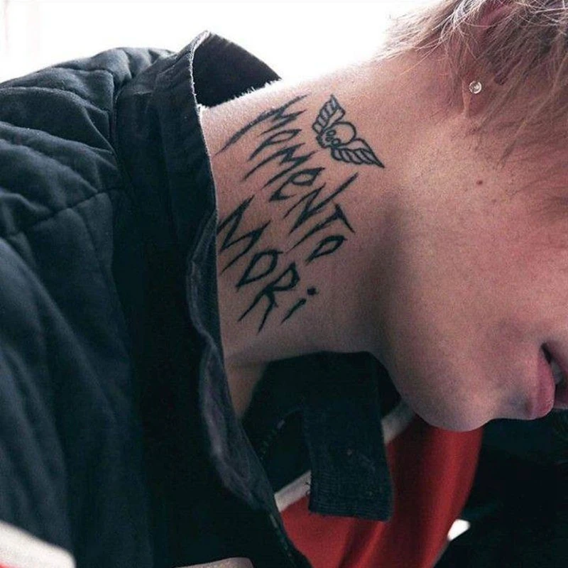 

Тату-наклейка на шею для мужчин и женщин, водостойкая