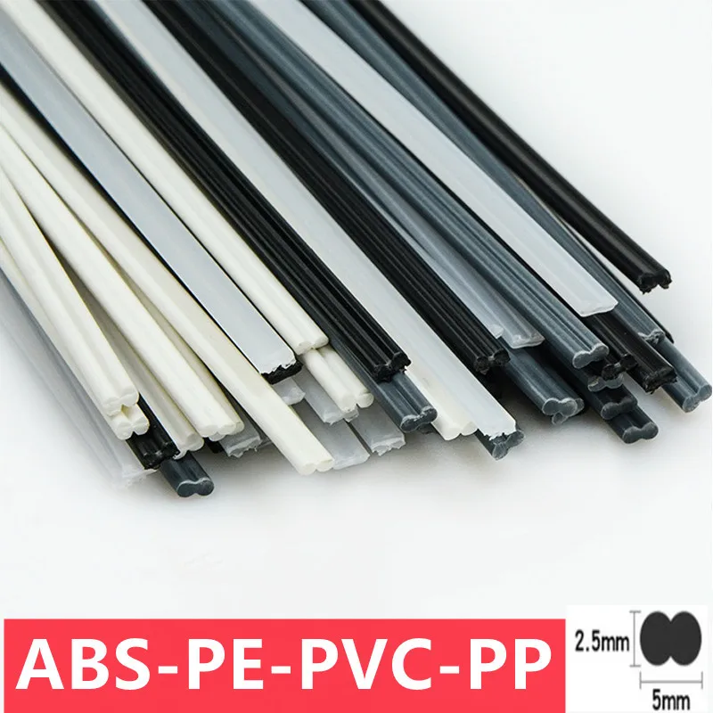 

3 Meters Plastic Welding Rods ABS/PP/PVC/PE Welding Sticks 5x2.5mm for Plastic Welder Gun Car Bumper Repair Welding Supplies