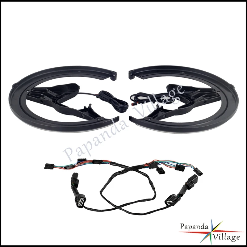 Для Honda Goldwing GL 1800 F6B мотоциклетные черные/хромированные передние Чехлы для