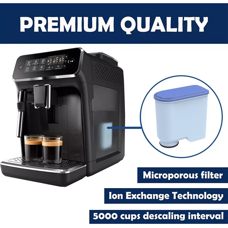 

2Pcs CMF009 Coffee Machine Water Filter Replacement for Saeco AquaClean CA6903 / 10/00 / 01/22 / 47