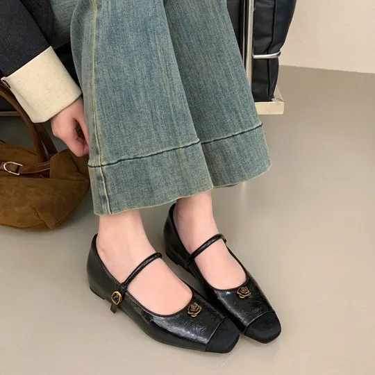 Женская обувь увеличения роста оксфорды на платформе с квадратным носком