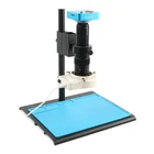 Цифровой видеомикроскоп 48MP 2K 1080P 60FPS USB HDMI камера 180X 200X 300X 500X 130X 100X с креплением Zoom Lens 56 LED кольцевая лампа