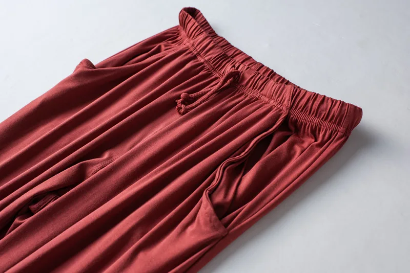 2023 Spring/Summer New Women's Pajama Set Modal Short Sleeves+Pants Two Piece Color Matching Thin Casual Sports Home Furnishing