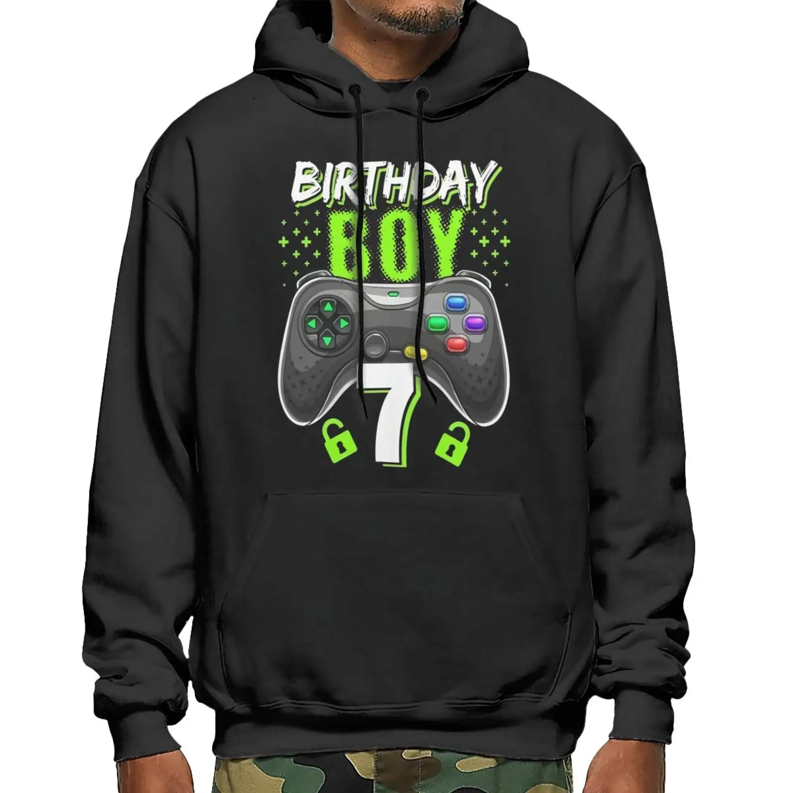 

Birthday 7 Video Controller Gamer 7Th Hoodie Men's Clothing Sportswear Harajuku Woman Sweatshirts Hoodies Man Men's Sweatshirt