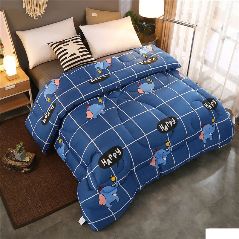 

220x240cm Quilt Winter Warm Duvet Bed Plaid Blanket Comforter Twin Queen King for Cover Duvet Bedspread on The Bed Plaid