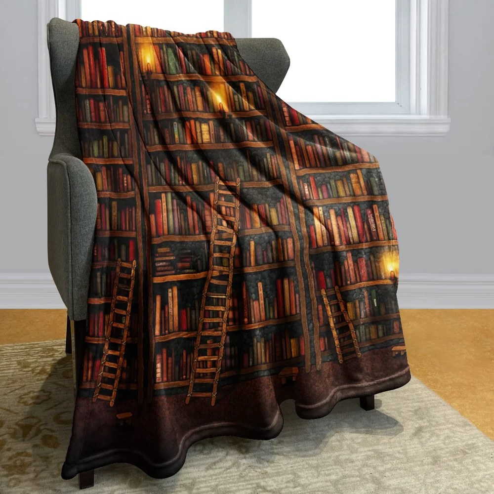

Book Lovers Gifts Blanket Librarian Gifts Flannel Blanket Book Club Gifts for Reading Lovers Birthday Christmas Graduation Gifts