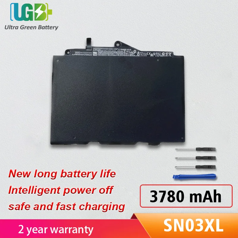 

UGB Новый SN03XL ST03XL Аккумулятор для HP EliteBook 820 725 G3 G4 SN03 800514-001 800232-241 HSTNN-UB6T HSTNN-DB6V