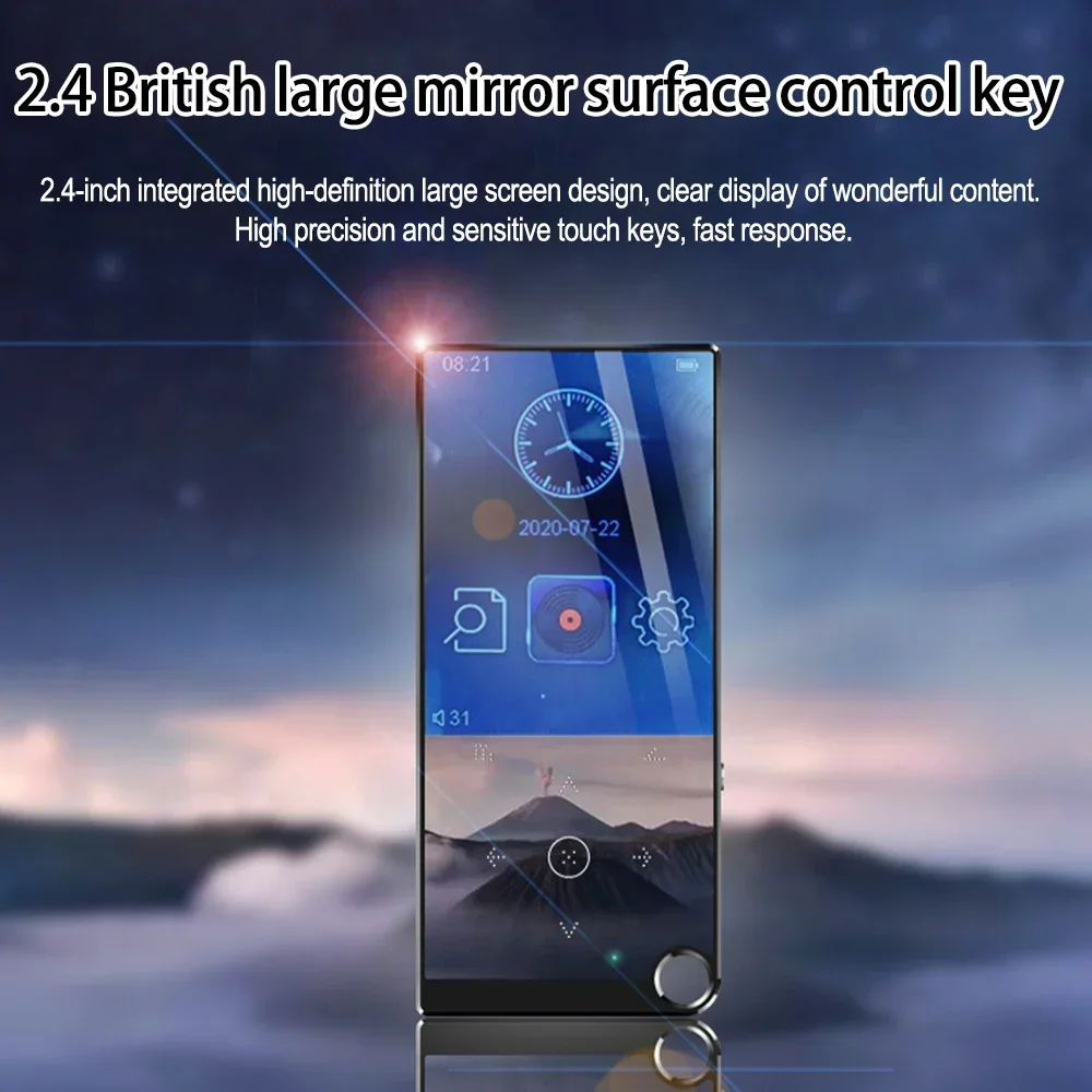 MP3-плеер без потерь Bluetooth 5 0 экран 2 4 дюйма Hi-Fi Портативный аудиоплеер с