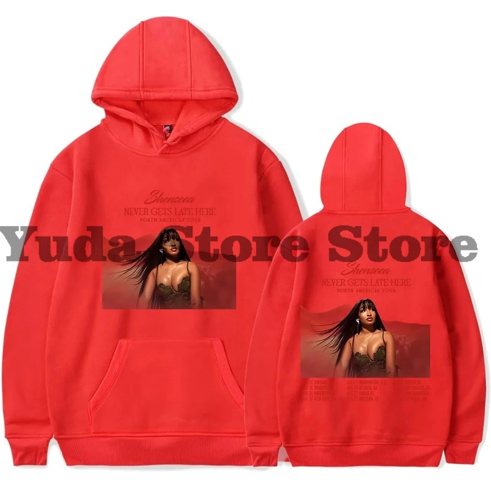Shenseea Never Gets Late Here Tour толстовки для женщин и мужчин повседневная толстовка с