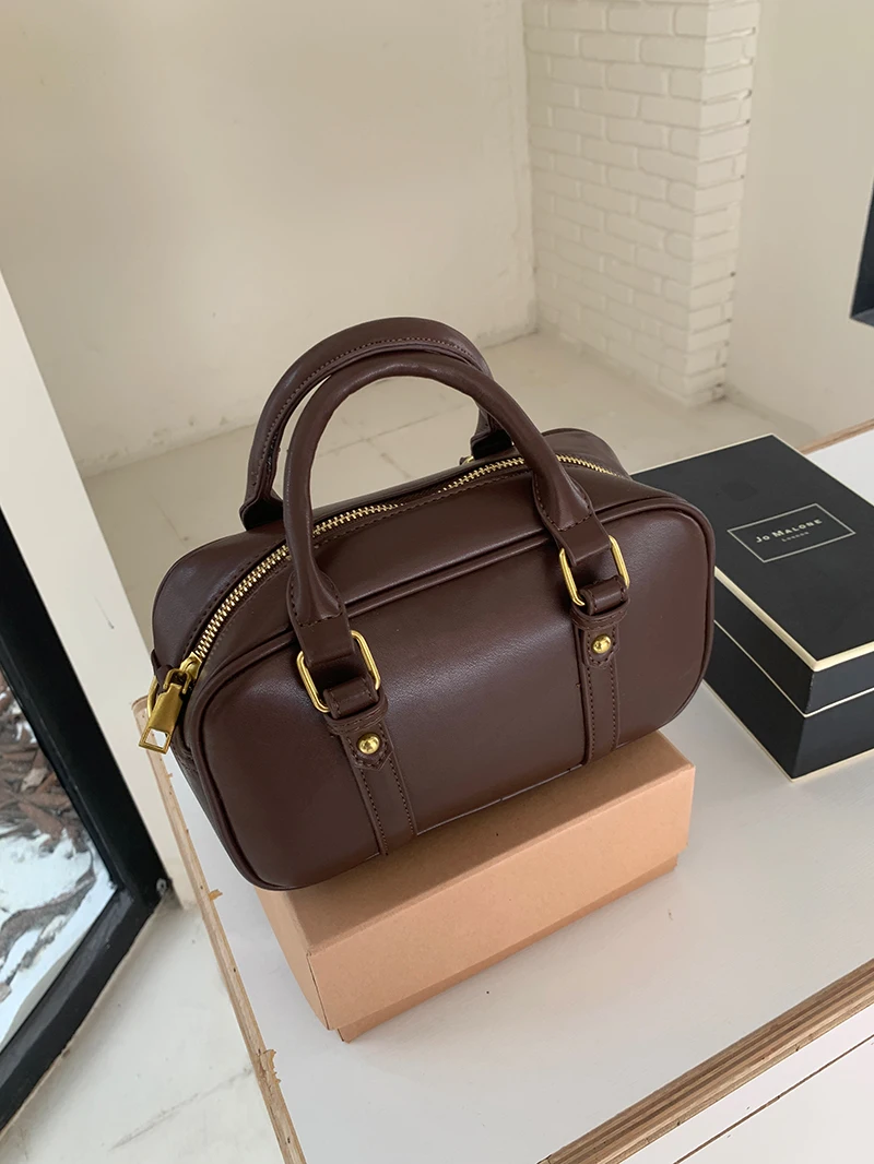 Винтажные женские сумки с ручками из искусственной кожи