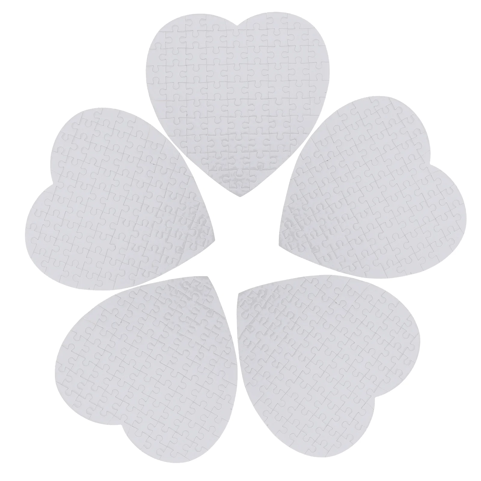 

Blank Puzzles Puzzle Jigsaw Diy Heat Transfer Heart Pieces Valentine Loveon Drawing Sublimation
