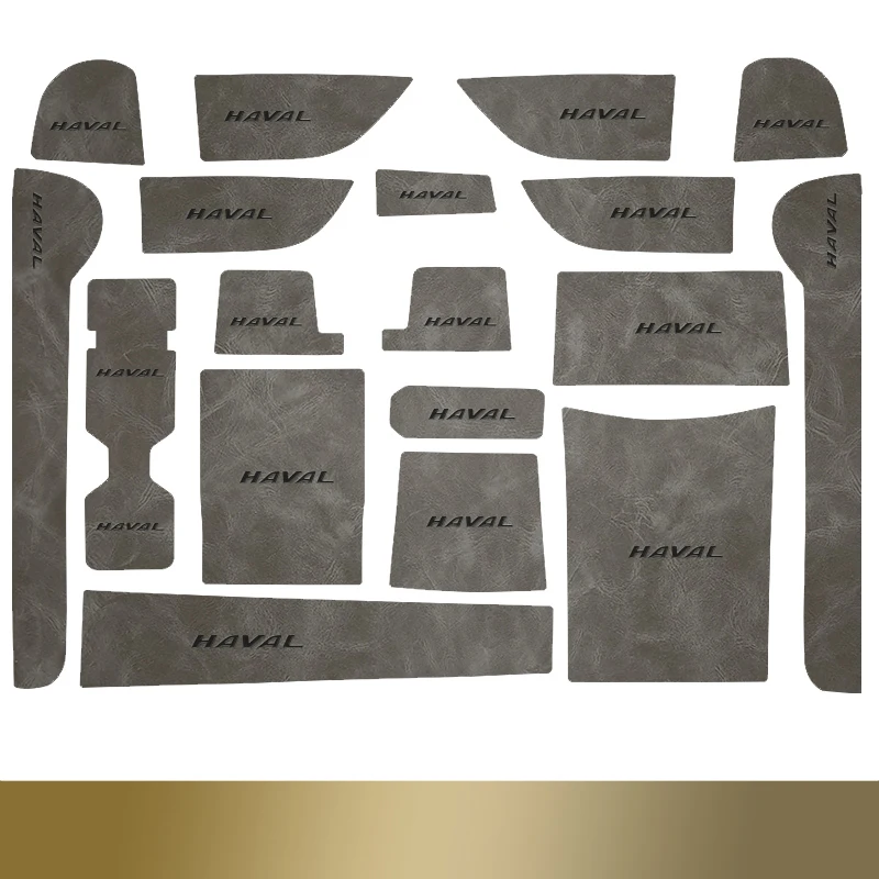 Автомобильный нескользящий коврик для Haval M6 2024 2023 2-го поколения M6 Plus, накладка на дверь из искусственной кожи, подставка под ворота и чашку, автомобильные аксессуары
