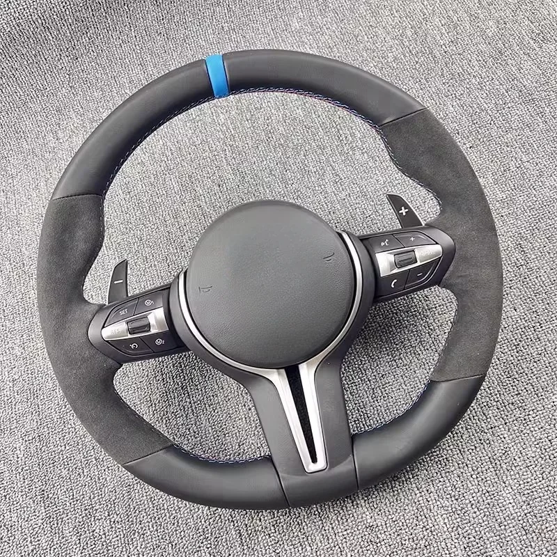 Индивидуальный руль из натуральной кожи и замши для BMW M3 M5 M6 F01 F02 F06 F07 F10 F11 F12 F13 F30 F32