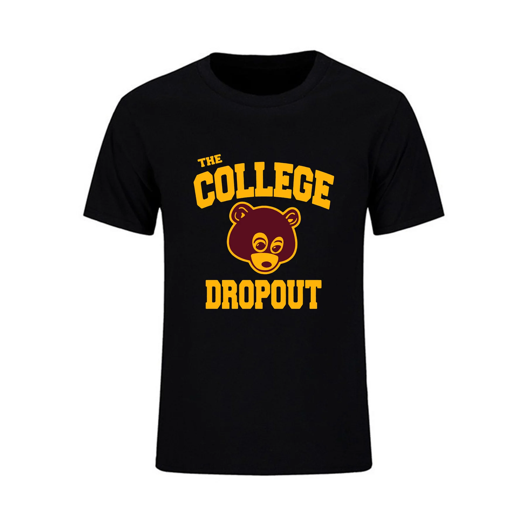 

Amazing T Shirt Casual Oversized Essential The College Dropout Kanye West Bear T-shirt Men T-shirts Graphic Streetwear S-3XL