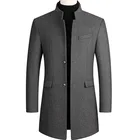 Мужское пальто осень-зима 2021, свободная Удобная теплая утолщенная простая универсальная модная повседневная куртка из искусственной овечьей шерсти для мужчин