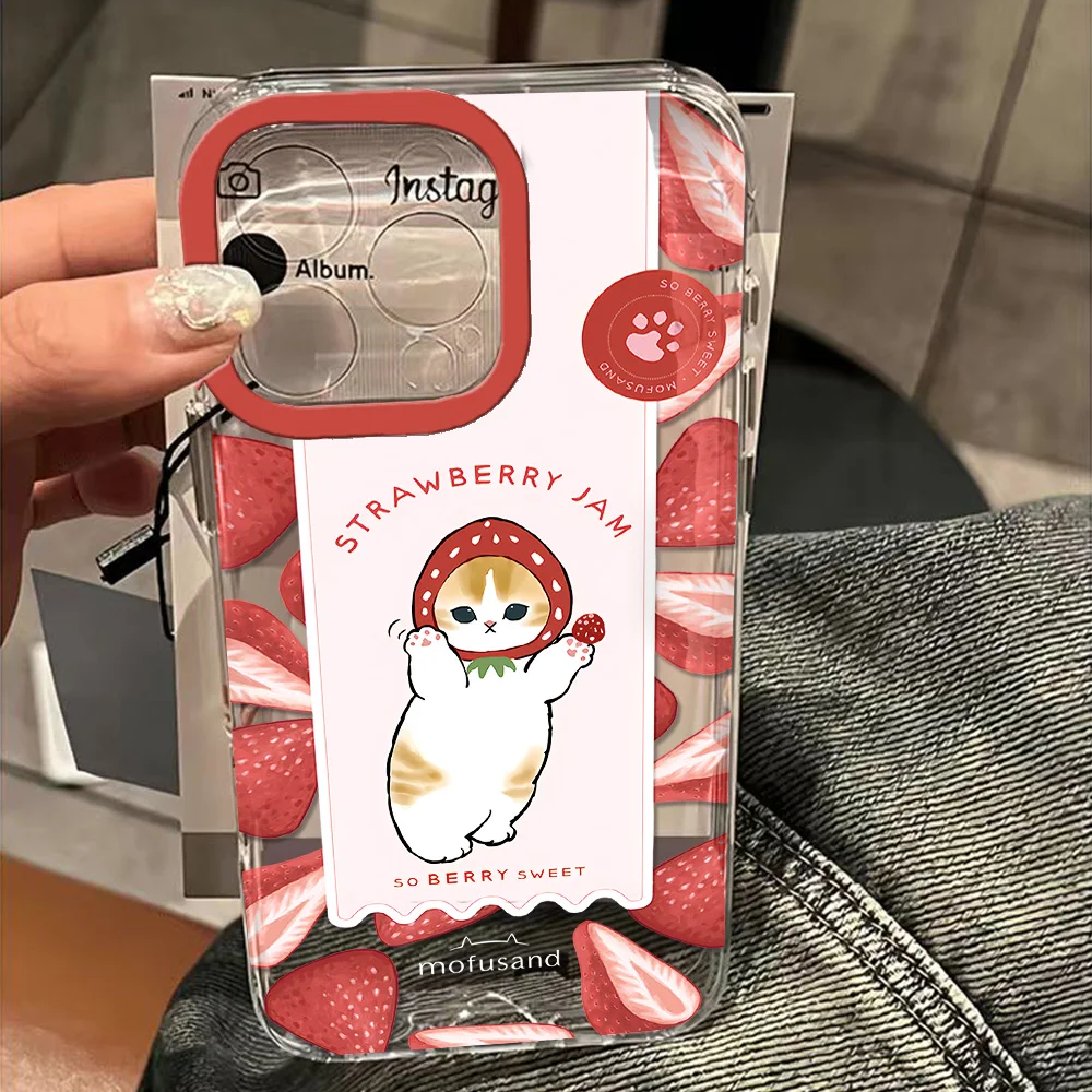 M-Mofusands прозрачное пространство для Oppo F11 Find X5 Reno 6 7 7Z 8 8T 10 11 12 Realme 9 C30 C53 C63 Pro Plus чехол