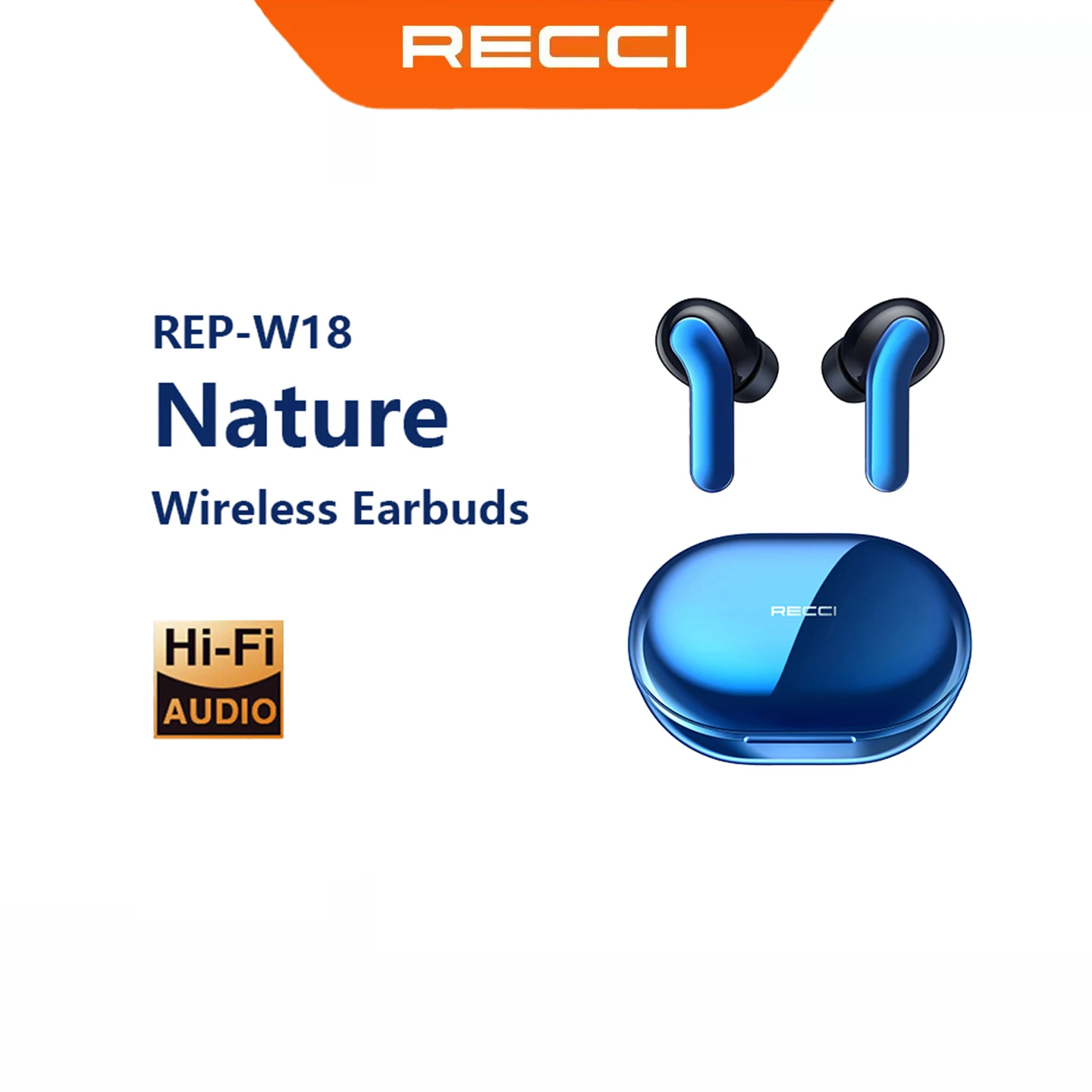 

Беспроводные Bluetooth-наушники Recci W18, Hi-Fi