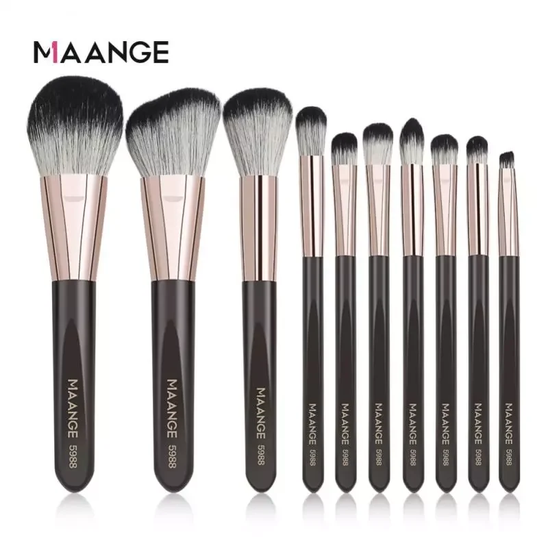 

NEW2023 10pcs Makeup Brushes Set For Cosmetic Foundation Powder Blush Eyeshadow Blending Beauty Make Up Brush Maquiagem Cosmetic