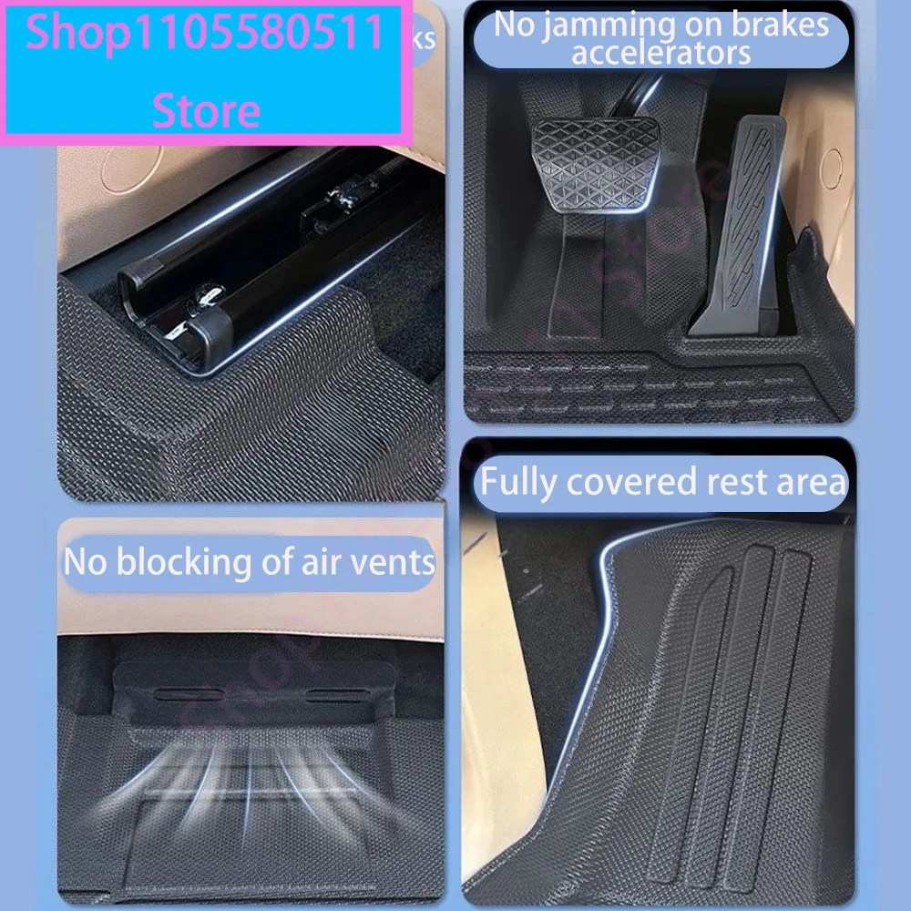 Фото Для BYD Seagull Dolphin Mini/Surf Atto 1 EQ 2023~2025: Автомобильные коврики из TPE для леворульных авто, устойчивые к царапинам, аксессуары для интерьера №3