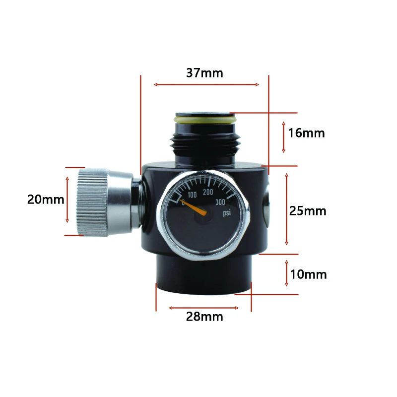 Фото HPA Scuba G1/2-14 адаптер для заправки газового баллона, выход 0-200 фунтов на квадратный дюйм, регулятор потока газированной воды CO2, станция, аксессуары для дайвинга №2