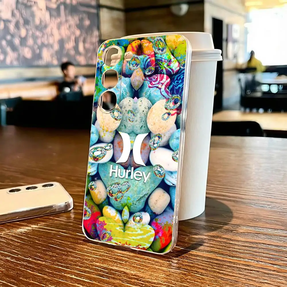 Фото Чехол для телефона Brand H-Hurley-YES для Samsung S26 S25 S24 S23 S22 Ultra Plus FE A55 15 16 4G 5G Противоударный прозрачный чехол №2
