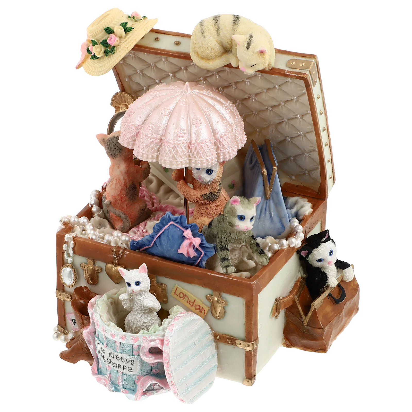 

1Pc Delicate Vintage Melody Box Adorable Desktop Box Home Adornment