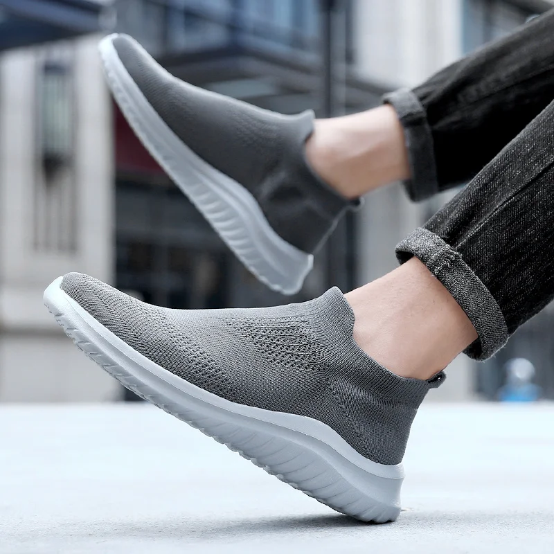 Unisex Walking Shoes Women's Breathable Socks Men Shoes Fashion Lightweight Soft Sole Sneakers
