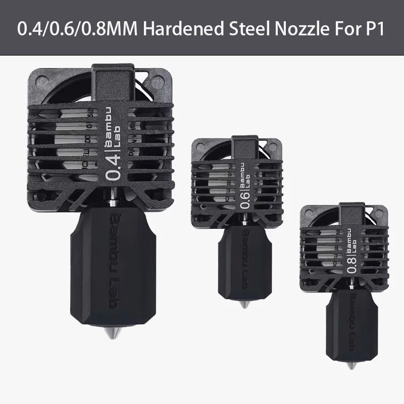 Лабораторный Оригинальный 3D принтер Bambu 0 4/0 6/0 8 мм сопло из закаленной стали