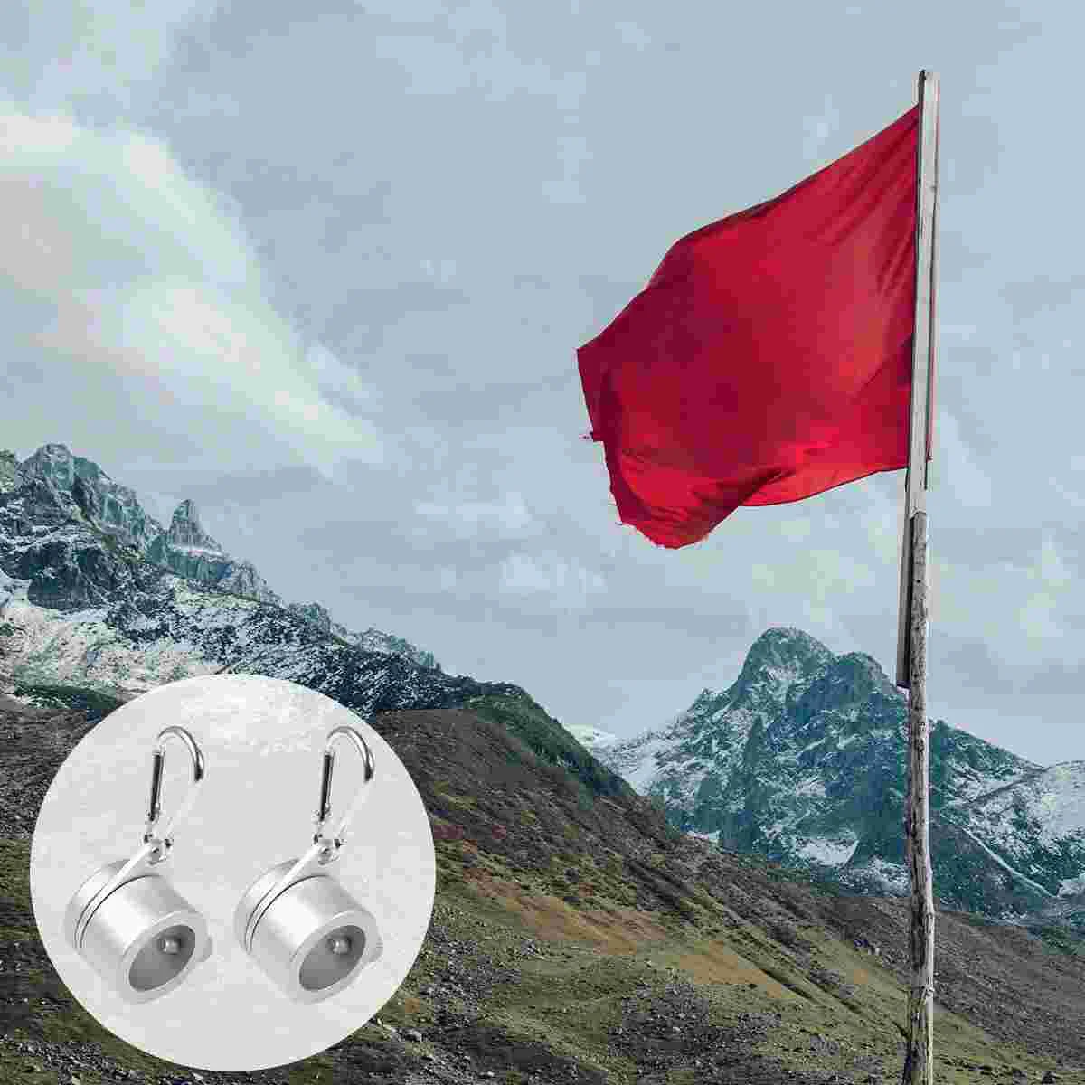 

Swivel Flag Pole Mount Rotating Flagpole Ring Mounting Stainless Steel Carabiner