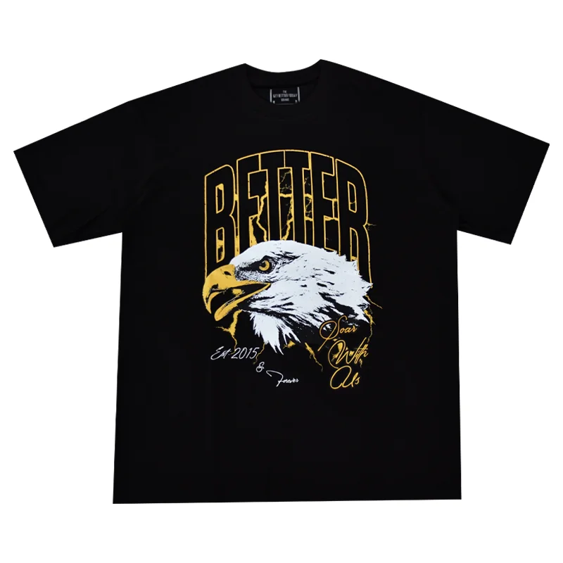 

Get Better Today Oversized T-Shirt Gym 100% Cotton High Quality Men's Clothing The GBT Brand DTG Printing Technique US Size Tees