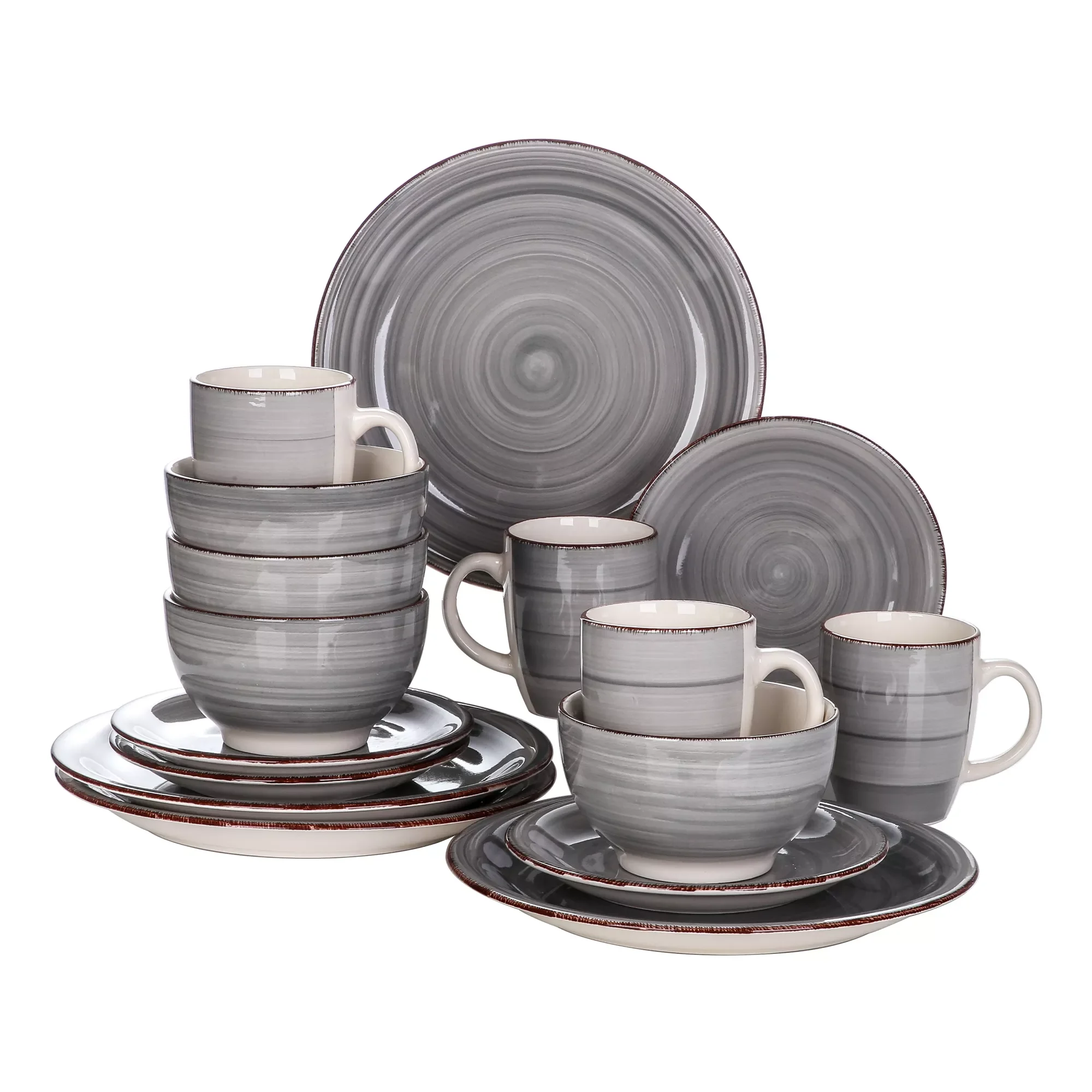

Bella-GY 16/32/48-Pieces Porcelain Dinner Set Vintage Ceramic Tableware Set with Dinner Plate,Dessert Plate,Bowl,Mug