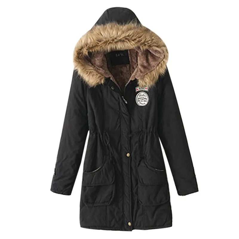 16 Colors Plus Size Winter Jacket Women Parkas Fur Jacket Warm Collar Slim Zipper Outerwear Female Jacket Coats Chaqueta Mujer
