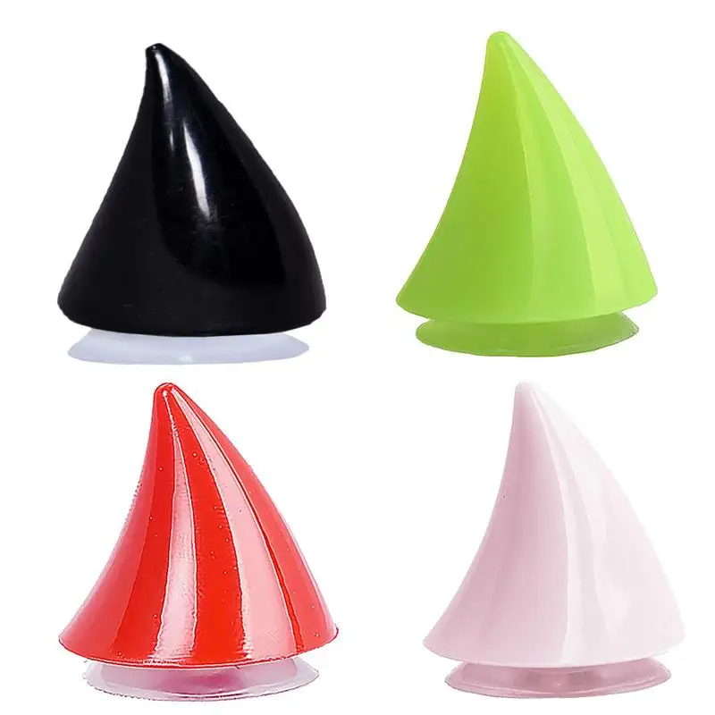 

Motorcycle Helmet Corner Plastic Rubber Horn Decoration Accessories Soft Horn Decoration Headwear Resilient Silicone Suction Cup