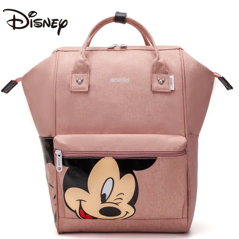 Disney Mickey Multifunctional Student Bag Large Capacity Backpack Waterproof Fashion Men's and Women's Backpack Mommy Bag