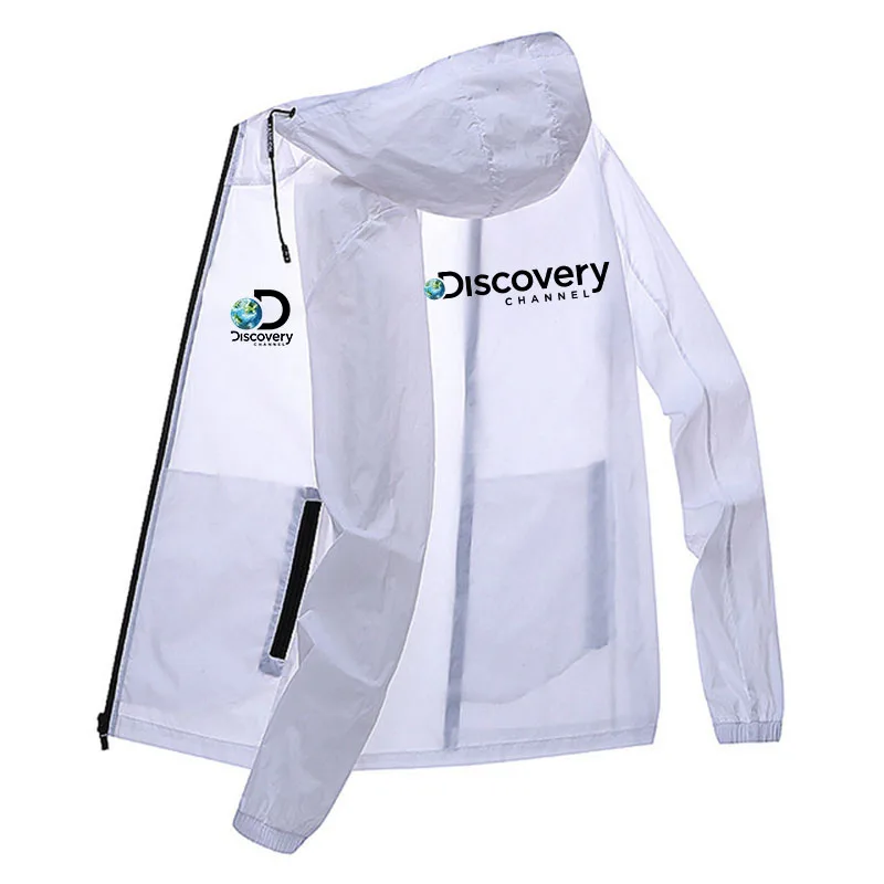 

Camping Discovery Rain Golf Jacket Men's Waterproof Sun Protection Clothing Fishing Hunting Quick Dry Skin Windbreaker Pocket