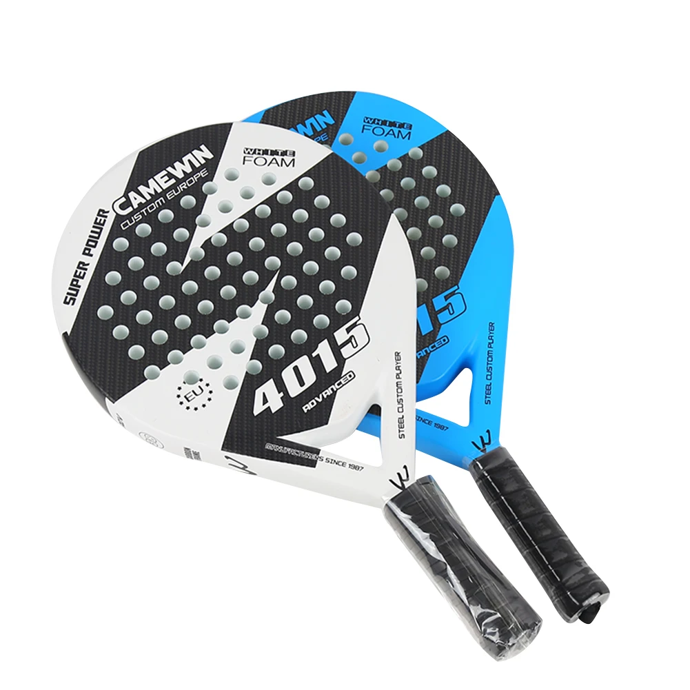 

Professional Plate Tennis Racket Carbon/Glass Fiber Beach Tennis Racket Soft EVA Face Racquet Outdoor Sports Interactive Game