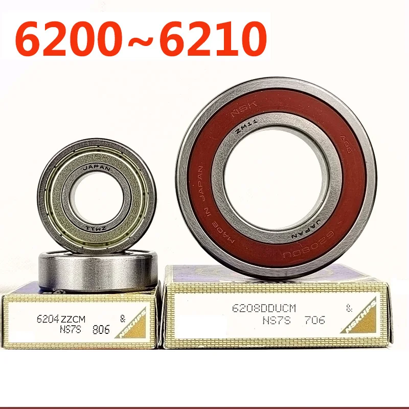 

NSK Bearing Bearing 6200 6201 6202 6203 6204 6205 6206 6207 6208 6209 6210 ZZ DDU High Speed Bearings Japan NSK Imported Bearing