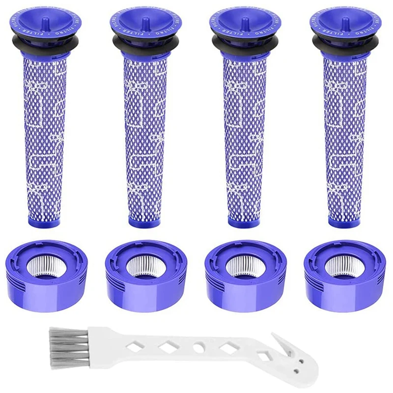 

Premium Vacuum Filter Set Compatible For Dyson V7 & V8, Pre-Filter 965661-01 And HEPA Post- Filter 967478-01