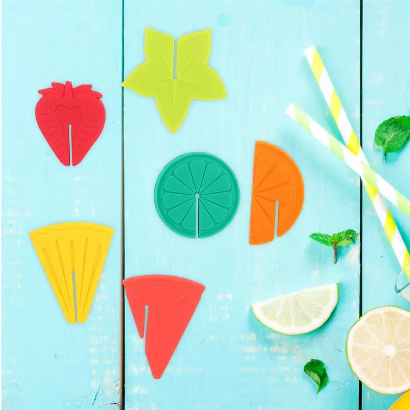 

12 шт., силиконовые многоразовые маркеры для напитков