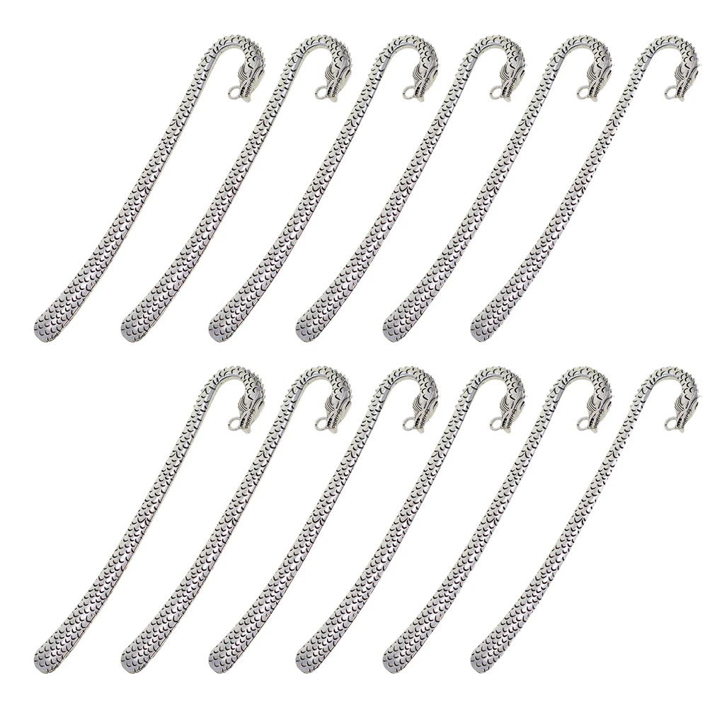 

Pack of 12 Bookmark Jewelry Findings Book Mark Making Pendants Art DIY Craft Homemade Supplies Gifts for Students