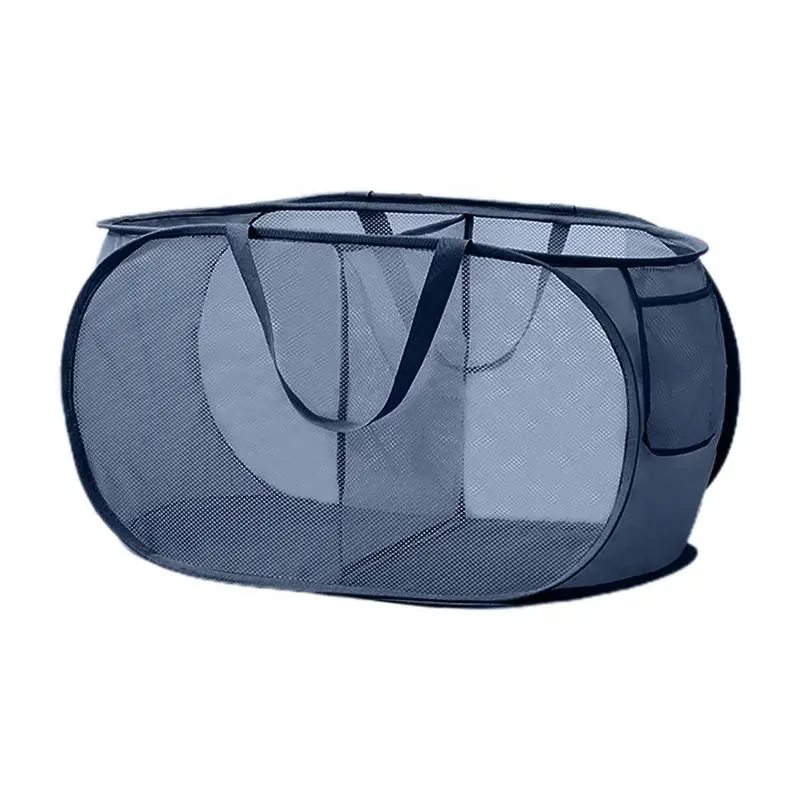 

Mesh Laundry Hamper Collapsible Dirty Clothes Laundry Hamper With Handle Space Saving Laundry Room Organization Bin For College
