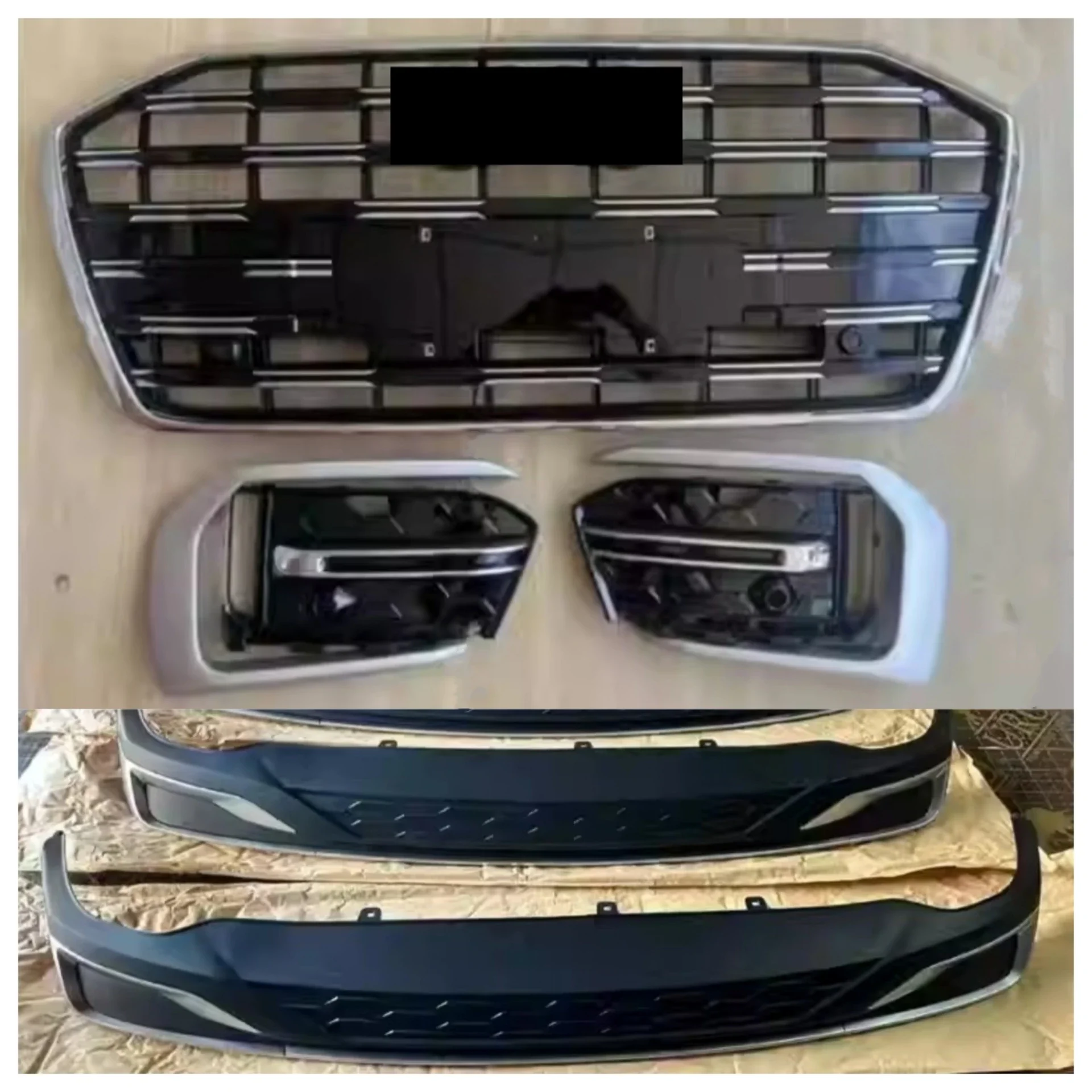 Комплект кузова Рама переднего бампера противотуманной фары рама для Audi A6L C8 2023