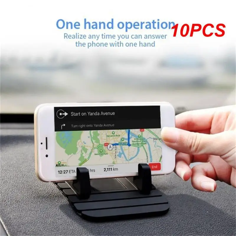 

10PCS Anti-slip Car Silicone Holder Mat Pad Dashboard Stand Mount for GPS Bracket Universal Car Interior Accessories
