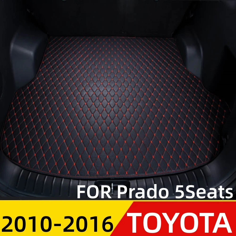 

Car Trunk Mat For Toyota Prado 5Seats 10-16 All Weather XPE Flat Side Rear Cargo Cover Carpet Liner Tail Parts Boot Luggage Pad