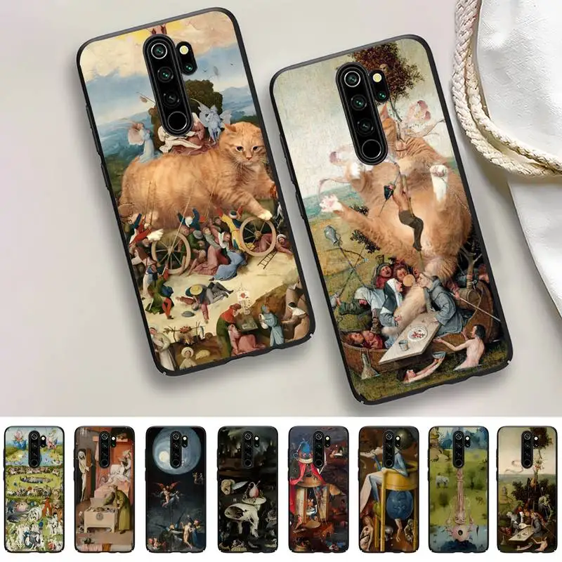 

Hieronymus Bosch Art Painting Bumper Phone Case For Redmi 9 5 S2 K30pro Silicone Fundas for Redmi 8 7 7A note 5 5A