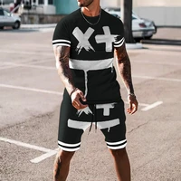 funny xxoo 3d print mens t shirtsshortstracksuits summer casual hip hop short sleeved street fashion o neck top male suit