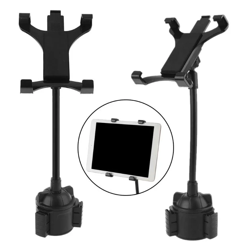 

Universal Gooseneck Car Cup Holder Mount with Adjustable Flexible Neck Cradle for ipad Air/Mini and more 7-12" Tablets Universa