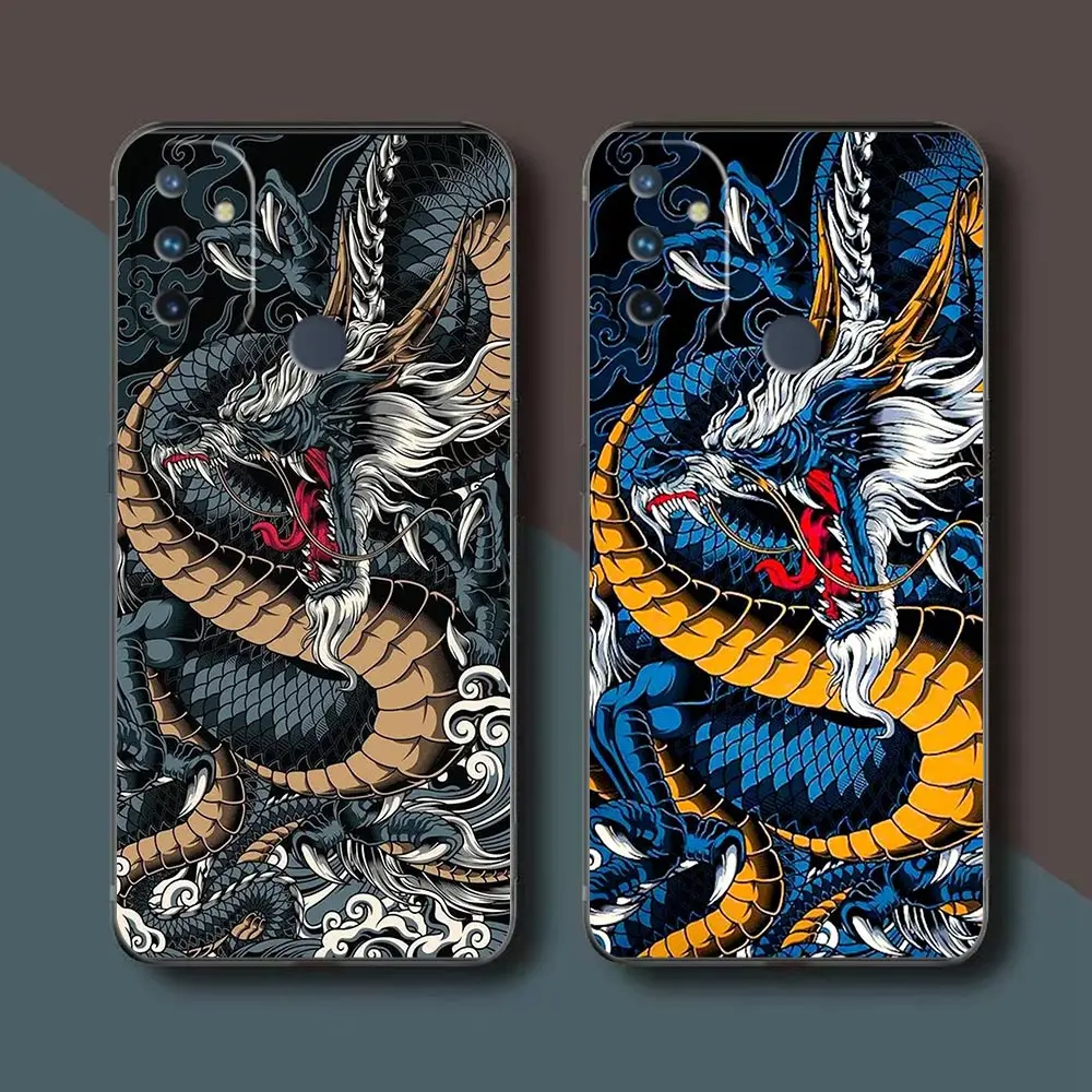 

Japanese Style Art Dragon Funda Case For Oneplus 9 8 8T 7 7T 6 6T 5 5T NORD N100 N10 2 CE 5G Pro Nokia 3.1 6 7 7.1 Plus Case