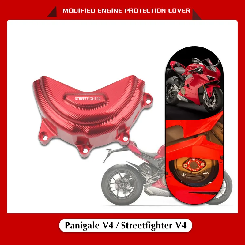 

For DUCATI V4 PANIGALE Streetfighter V4 Motorcycle Engine Case Stator Clutch Cover Guards Crash Pad Frame Sliders Protector